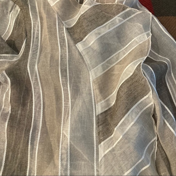 𝅺IC by Connie K Sz L Open Front Kaftan  Kimono Top Oversized 3/4 Sleeves NWT - Picture 15 of 15